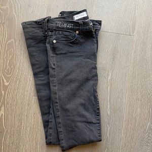 Custom Madewell “Feminist” Jeans 25 Tall